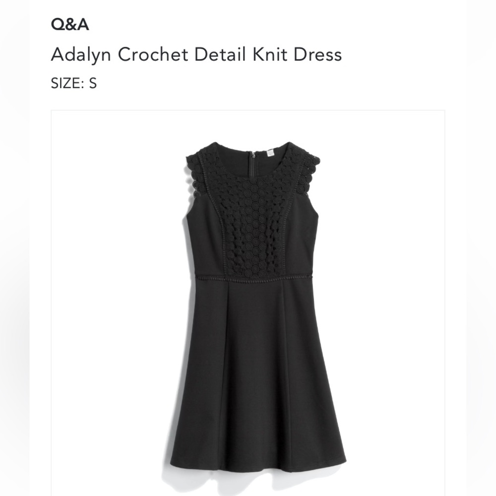 Q&A (Stitch Fix): Black Adalyn Crochet Detail Knit Dress